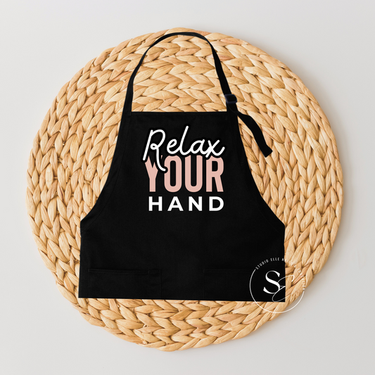 Relax Your Hand Nail Tech Apron